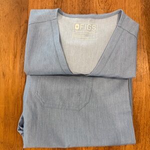 Figs Heather Denim Scrubs